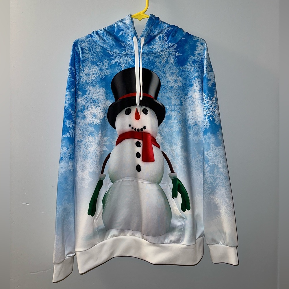 WINTER SNOW HOLIDAY SNOWMAN CHRISTMAS SWEATER/HOODIE